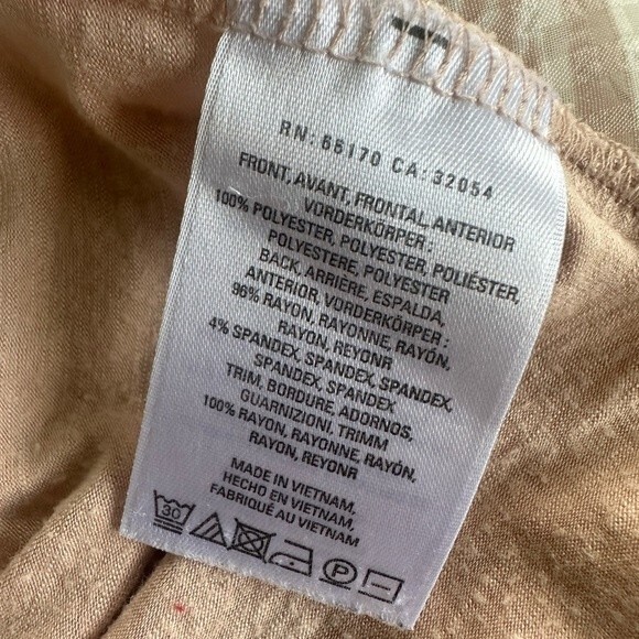 Anthropologie Postmark Egress Split Neck Striped High Low Blouse Tunic Size M - Picture 6 of 6